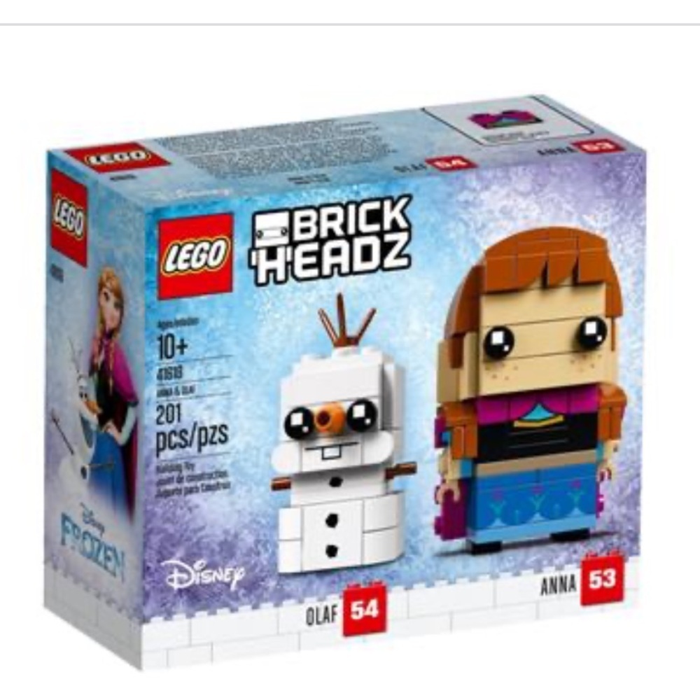 Lego Brick Headz Disney Olaf & Anna set 41618 new in sealed box 201 pieces